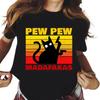 Футболка унисекс с графическим принтом Pew Madafakas с симпатичными черными кошками, модная повседневная футболка унисекс с круглым вырезом и коротким рукавом большого размера