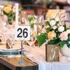 25 шт. Держатели номеров столов Пластиковые таблички для рассадки Для украшения свадебного приема Нумерационные бирки Центральный элемент Многоразовые