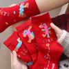 1/4Pair 2026 Year Of The Horse Red Good Luck Socks For Women Men Cartoon Pony Socks Mid-Tube Warm Socks Christmas Gifts