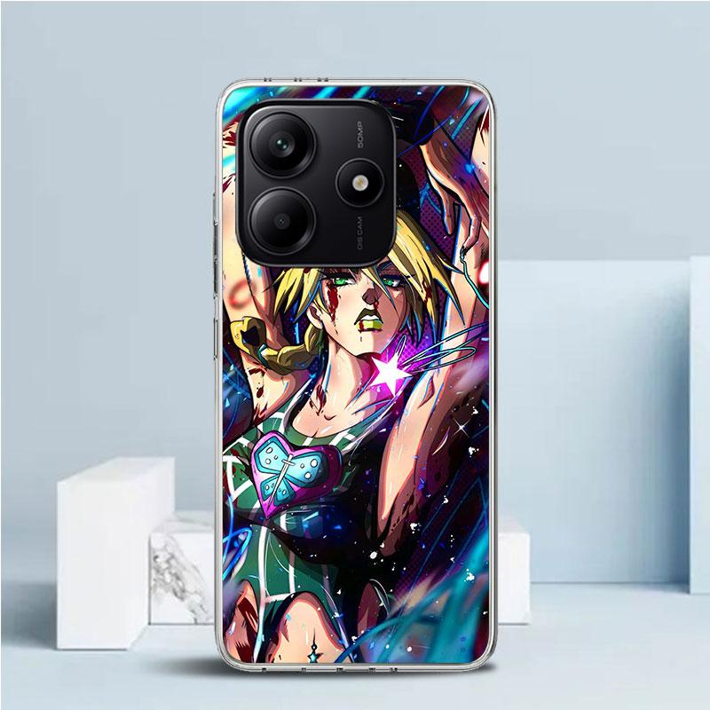 JoJo's Bizarre Adventure Джолин Куджо Мягкий чехол для телефона Xiaomi Redmi Note 15 14 13 12 Pro Plus 14S 11S 11T 11E 10S 10 4G