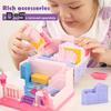 Surprise Toy Cabin Dollhouse Playset Duplex Mini Villa Doll House Building Toys for Pretend Play Role Play Toy for Girls