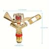 1pc 360 Degree Rotation Lawn Impact Sprinkler WateringSprinklers Male Metal Pulsating Farm Sprinklers For Garden IrrigationAgric