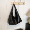 MOODS Retro Shoulder Bags For Women Soft PU Leather Pure Underarm Hobo Bag Big Capacity Shopper Totes Handbags