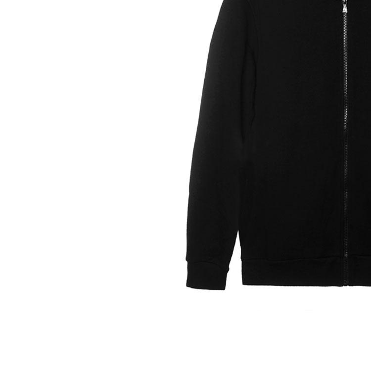 Emporio Armani FW24 Спортивный костюм на молнии с принтом букв логотипа, повседневный, унисекс, черный 112115-4F571-00020