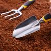 Нескользящая лопата для посадки цветов из алюминиевого сплава, грабли, лопатка, вилка, садовые инструменты