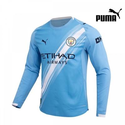 Галерея Puma Манчестер Сити 25 26 Домашняя Аутентичная Футболка с Длинным Рукавом