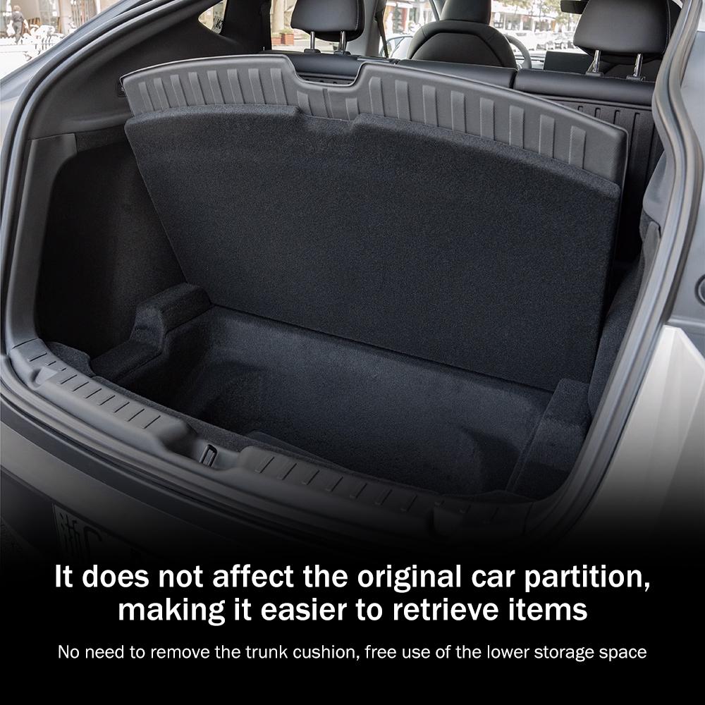 Heenvn TPE Floor Mats For Tesla Model Y Juniper 2025 2026 All Weather Trunk Floor Mat Waterproof Non-Slip Cargo Liner Pad LHD
