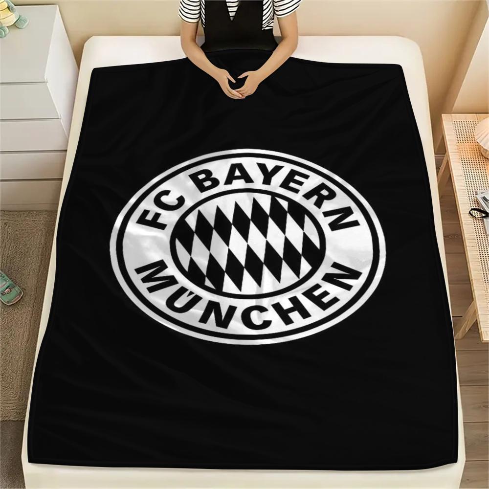 1pc FC Bayern Munich Print Flannel Blanket, High quality Comfortable for All Seasons, Home Decor, Warmth and Comfort, Perfect for Christmas Gifts48