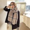 222025 Autumn and Winter New Scarf Imitation Cashmere Plaid Scarf Scarf Plaid Winter Scarf Women's Scarf