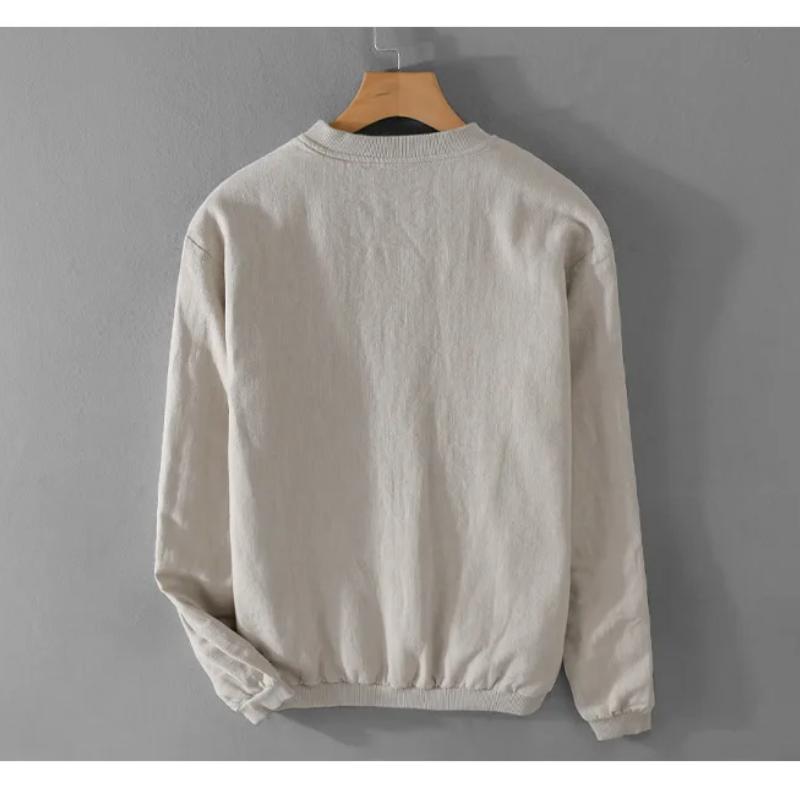 Мужские куртки из хлопкового льна в стиле ретро, мужская одежда, весенняя спортивная бейсбольная одежда, повседневная куртка, однотонная куртка с воротником-стойкой и пуговицами