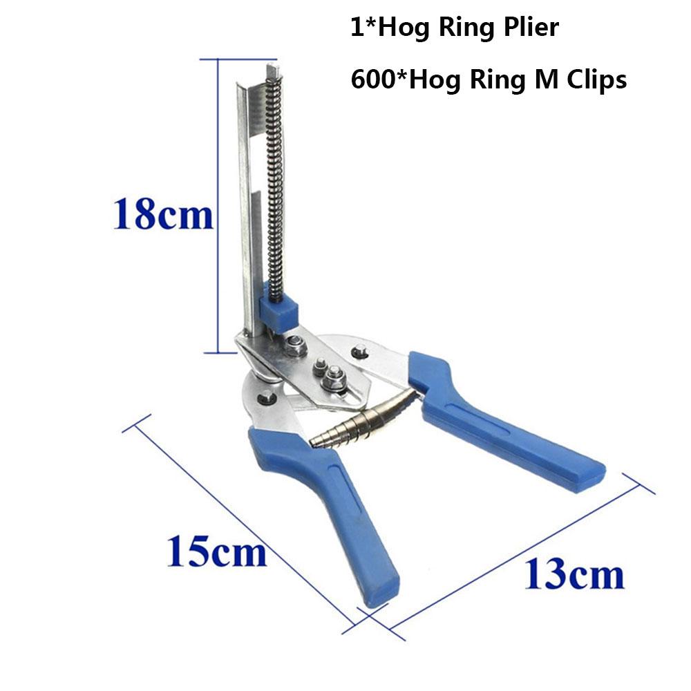 Durable Anti-slip Handle Mesh Cage M Clips/Staples Hog Ring Plier Bird Chicken Hand Tools