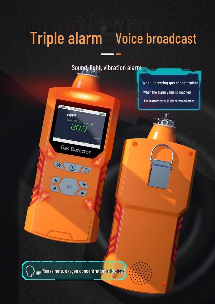 Hydrogen Cyanide Gas Detector ZY-456X: Suction-Type Leak Alarm for Mining & Electroplating.