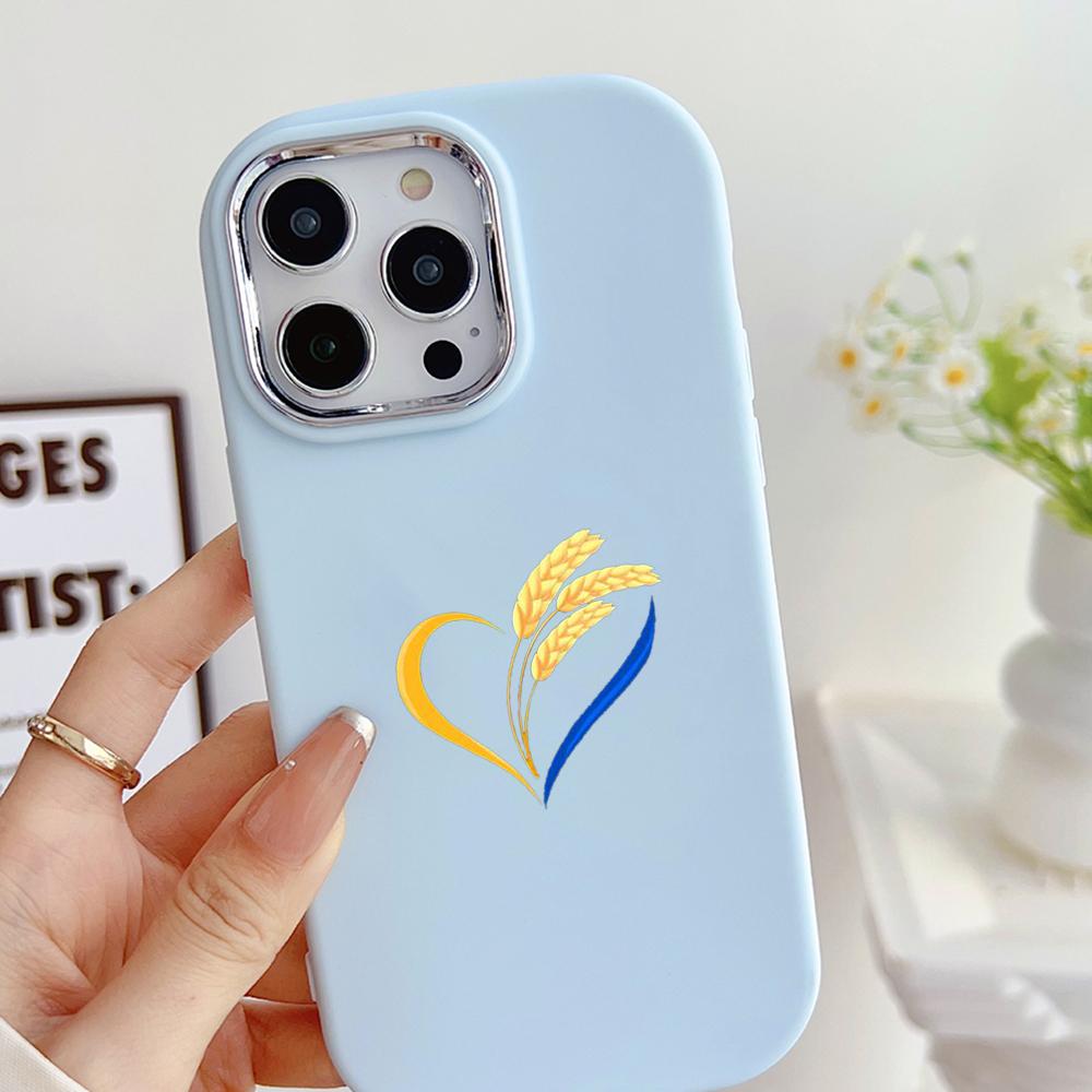 LZ27 Мягкий чехол для телефона с национальным гербом и сердцем для Samsung S24 Ultra S23 Plus S21 FE A16 A54 A34 A05s Infinix Hot 40 30i, защитный противоударный чехол для объектива