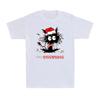 Merry Kissmyass Merry Christmas Black Cat With Christmas Lights Men's T-Shirt
