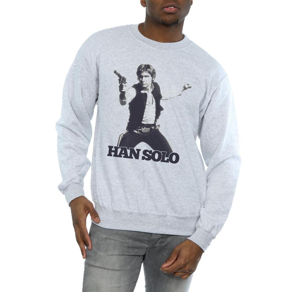 Star Wars Mens Han Solo Retro Photo Sweatshirt