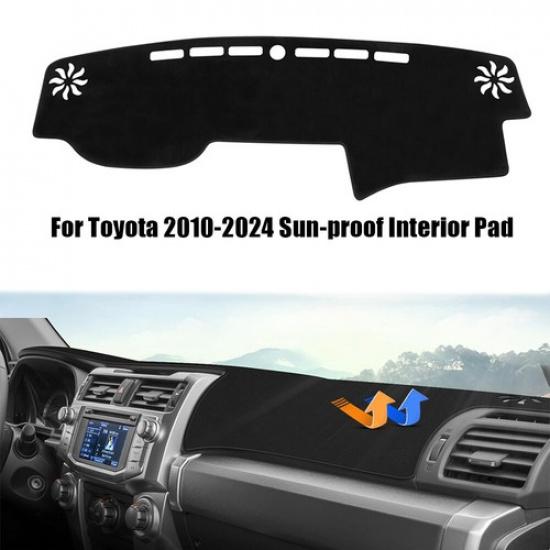 Для Toyota 4Runner 2010 2011 2012 2013 2014-2024 Черный коврик на приборную панель Чехол на приборную панель