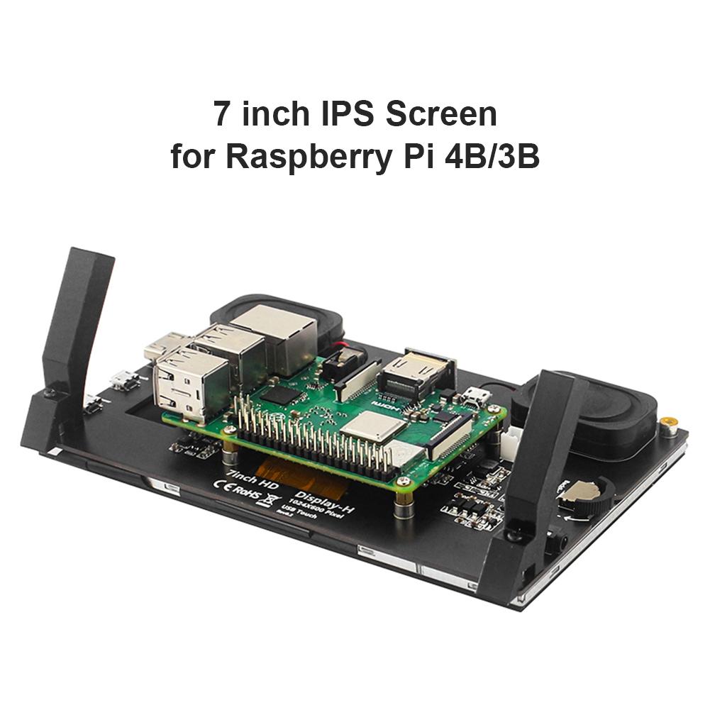 7-дюймовый IPS-сенсорный дисплейный модуль, совместимый с HDMI, для Raspberry Pi 4B/3B