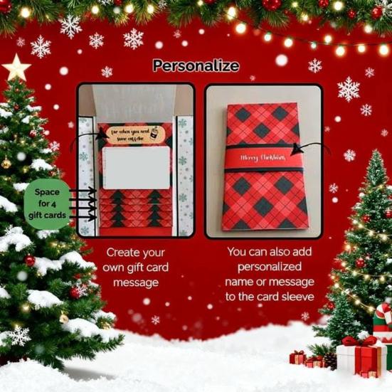 Буклет для подарочных карт «Водопад», ручная работа, креативный праздничный держатель для наличных и ваучеров, для группового дарения