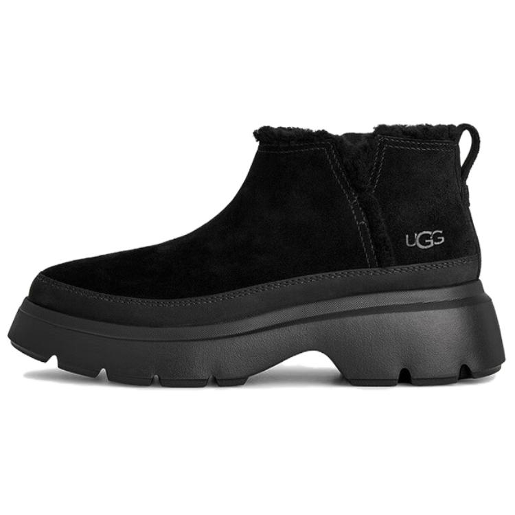 UGG Calimuze Ultra Mini Slip On Comfortable Simple Snow Boots Women Boots Black 1174495-BLK