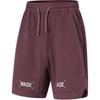Li Ning Wade Series Comfortable Letter Print Lace-Up Loose Sports Shorts Men Shorts Crimson-Purple AKYU349-5