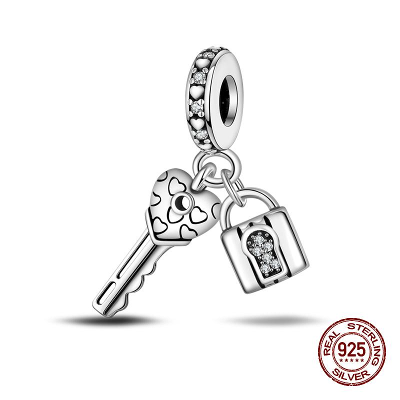 100% стерлингового серебра 925 пробы, лев, собака, слон, светлячок, кошка, дерево жизни, подвески в виде животных, подходят для оригинальных браслетов 925, ювелирные изделия своими руками