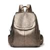 Ladies Bookbag Feminine Large Capacity Backpack Leather High-quality Feminine Vintage School Bags