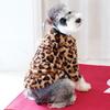 Утепленное пальто с леопардовым принтом для маленьких и средних собак и кошек - мода на осень и зиму