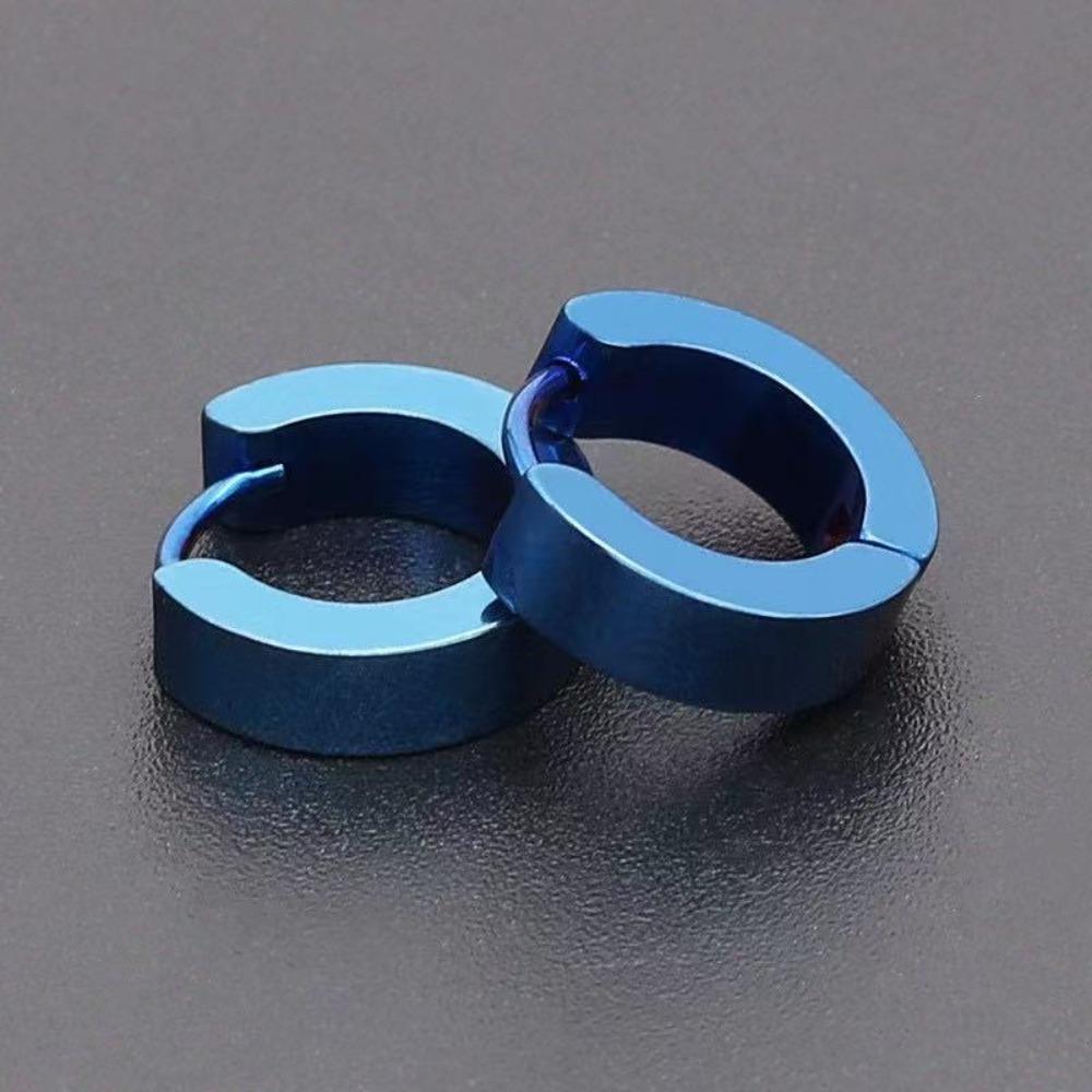 2pcs Small Round Huggie Hoop Earrings Stainless Steel Ear Buckle New Piercing Ear Studs  Kids