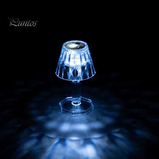 Ночник, 3 цвета, энергосберегающий, на батарейках, настольная лампа из искусственного хрусталя, светодиодный прикроватный светильник, украшение для вечеринки