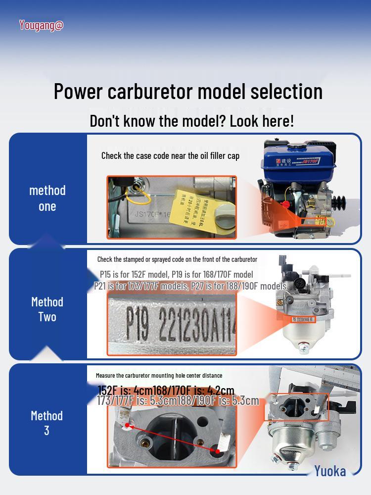 Четырехтактный бензиновый двигатель карбюратор для генератора, водяного насоса и мотокультиватора
