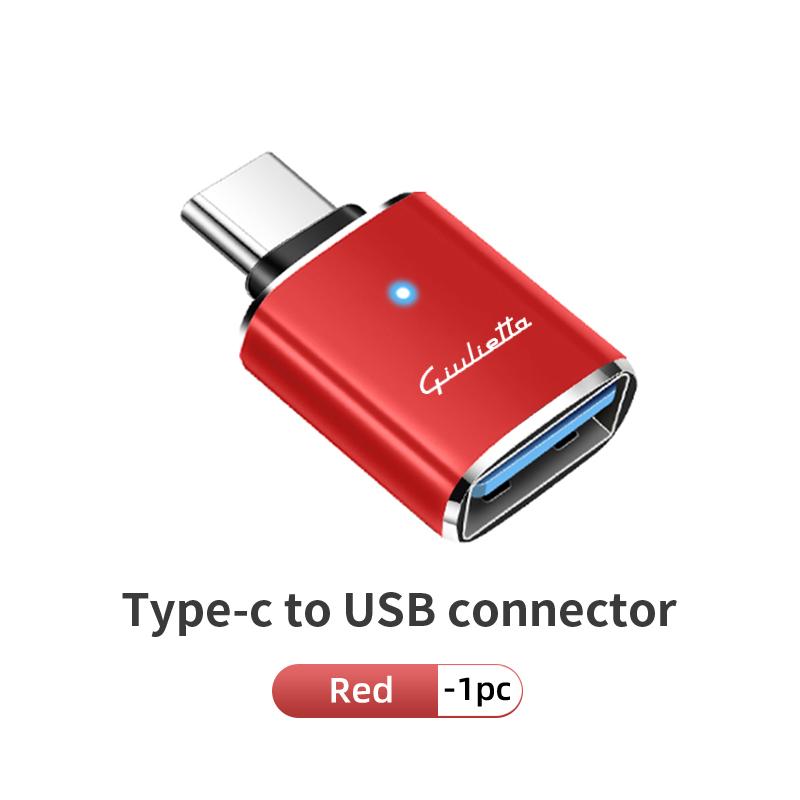 For Alfa Romeo Car Type-C To USB Power Adapter Fast Data Transfer and Charging Adapter 159 Giulietta 156 147 Giulia Mito GT