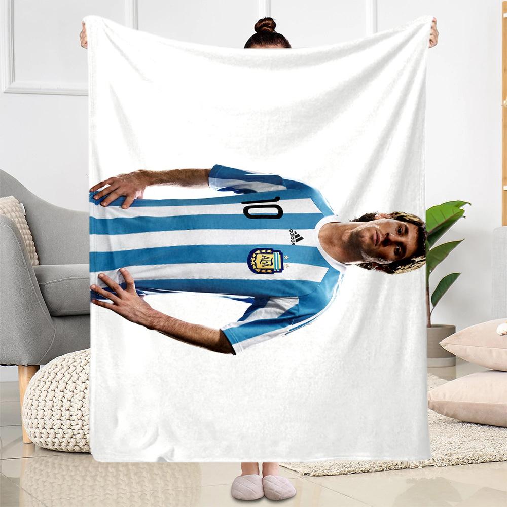Messi Scores Crucial Goal Blanket Warmthful Decor Great for Sofa Couch Office Four Seasons Universal Modern Gifts For Family Or Friends