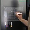 1 шт. Прозрачный акриловый магнитный еженедельный и ежемесячный планировщик Белая доска Магнит на холодильник Гибкая доска для рисования на холодильник Доска для объявлений на холодильник