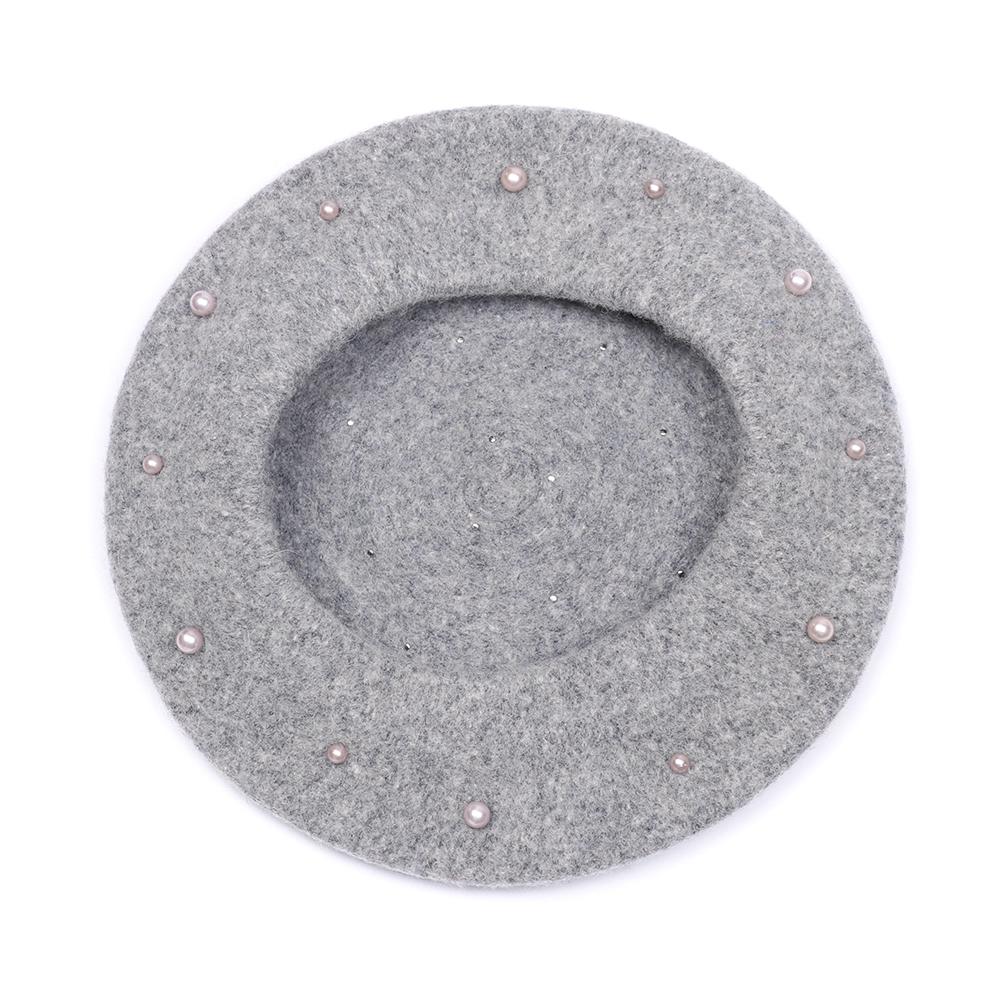 Toddler Pearly Warm Children Caps Girls Hats Headgear Beret Hat