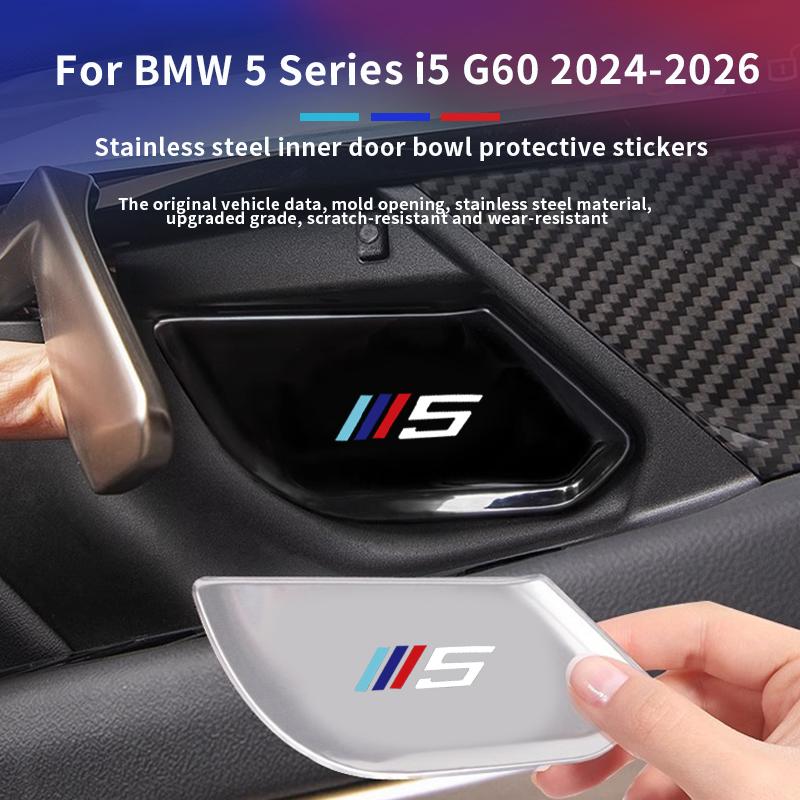 BBJI7 For BMW X5 X3 5 series i5 G05 G60 G45 2019-2025 Anti-scratch stickers door bowls inside the car and hand-in-hand door handles