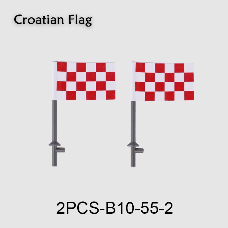 Средневековые военные флаги, серия «Военный замок», рыцарь, солдат, воин, аксессуары, строительные блоки, Древний Священный Рим, кирпичики, игрушки, подарки.