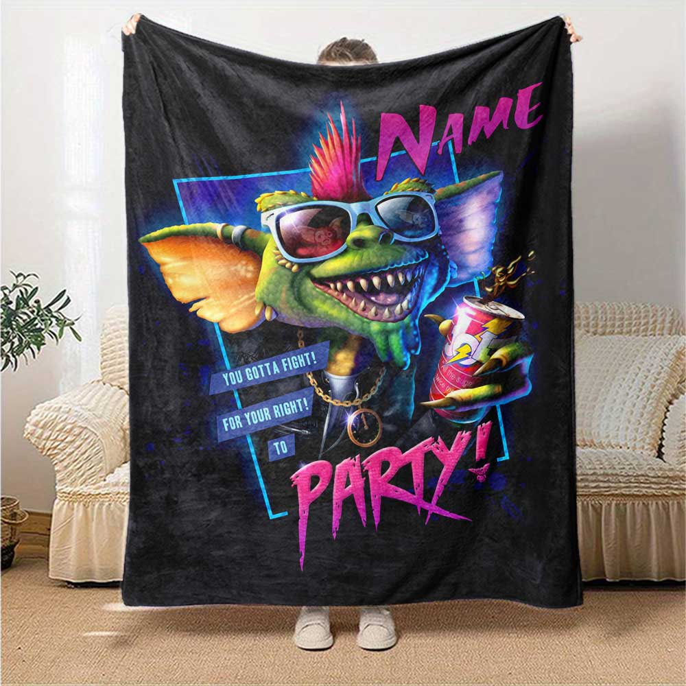 Warner (11) Personalized Name Blanket Multi-purpose Customizable Blanket Comfortable Perfect for Bed Office Seaside Office Chair