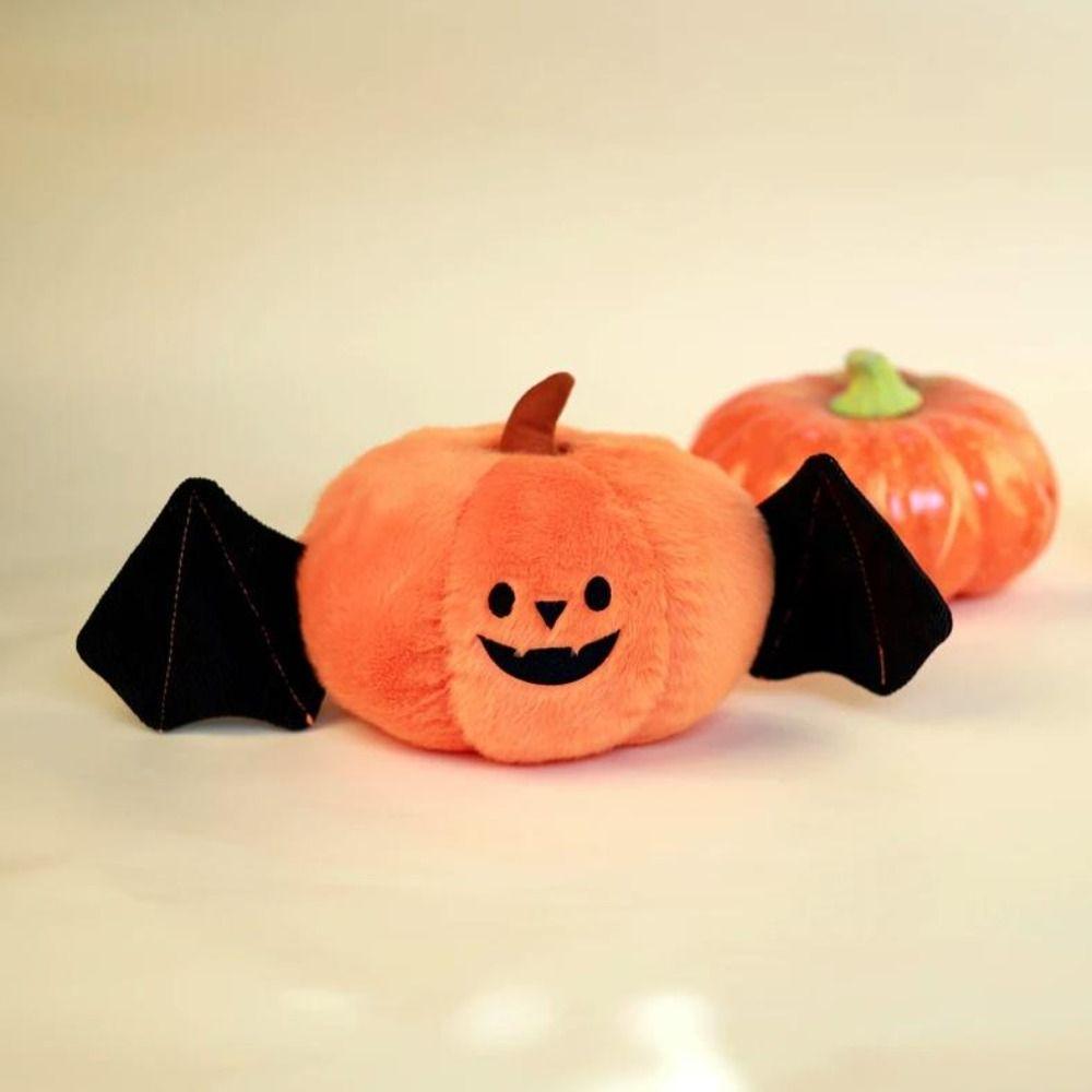 PP Cotton Simulated Pumpkin Plush Doll Stuffed Halloween Pumpkin Throw Pillow  Kids Gift