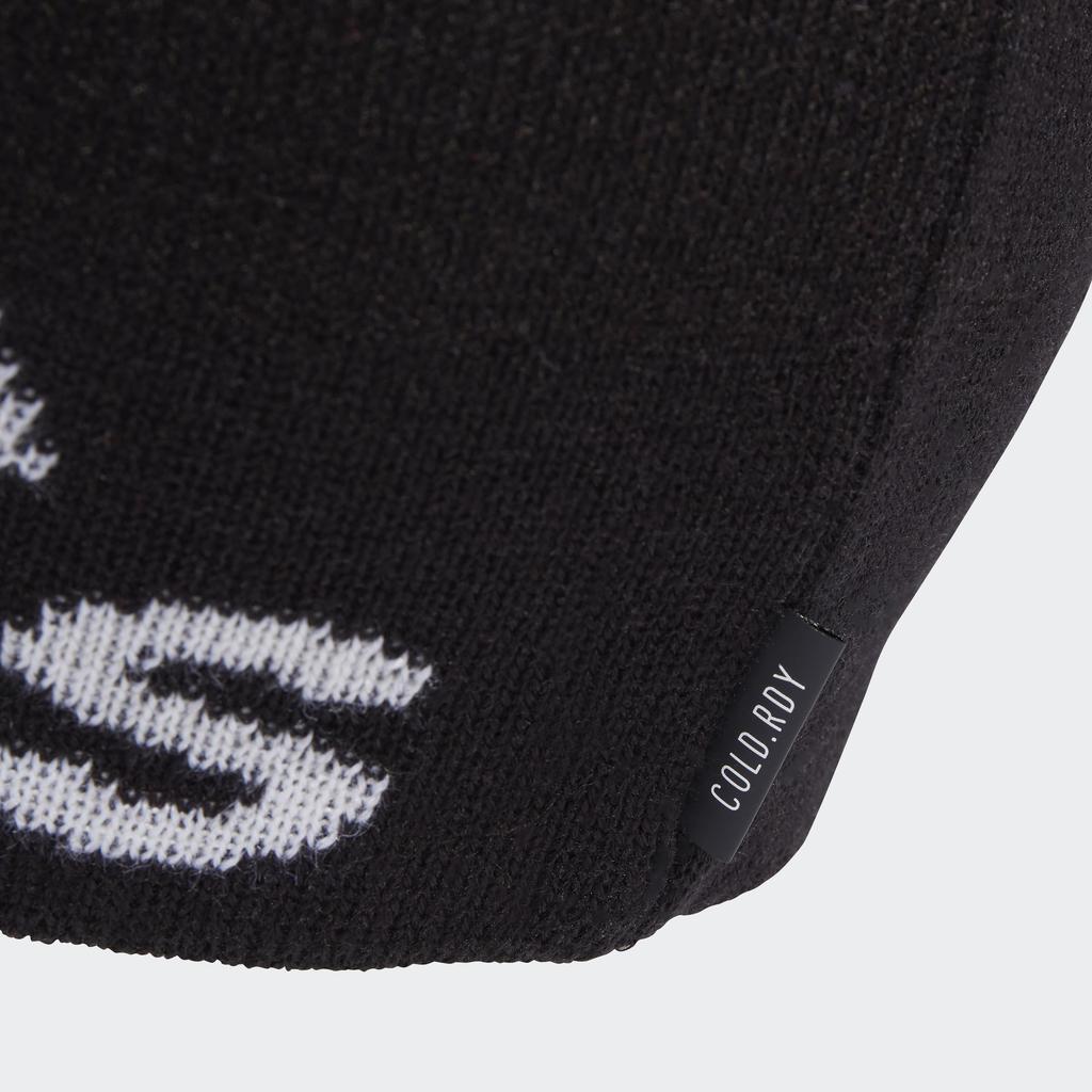 Adidas RDY Big Logo Beanie DMD76 Knit OSFX COLD. Men's Hat, Black/White (IB2645)