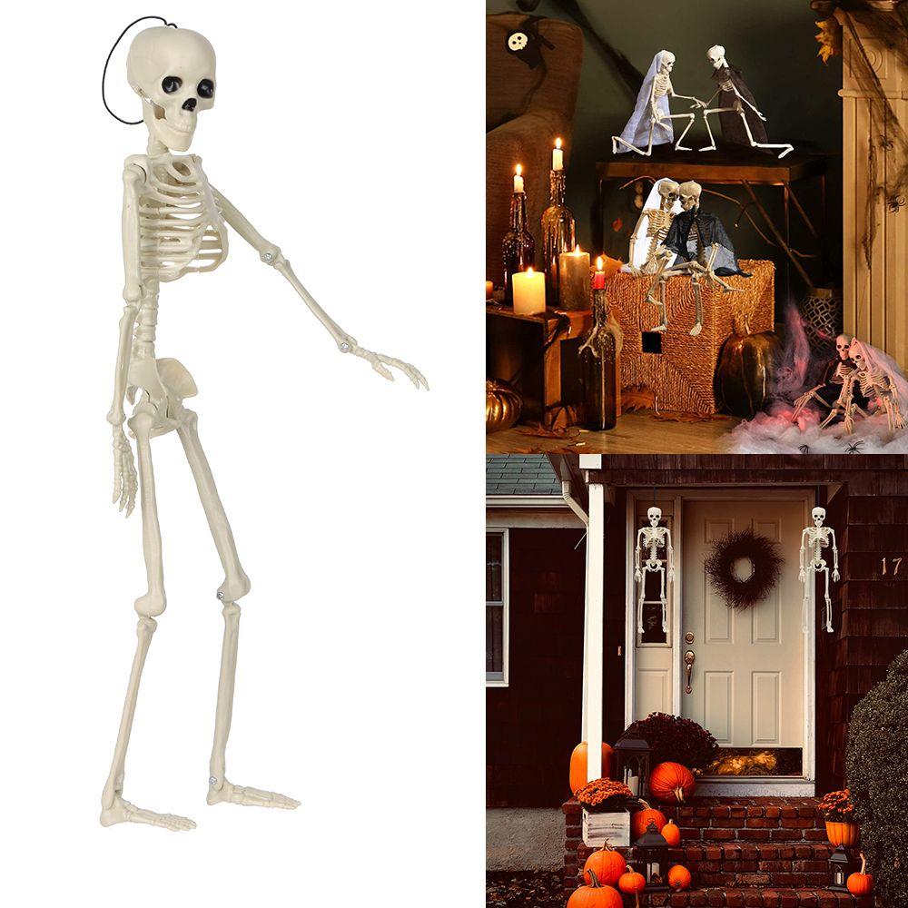 DIY Party Decoration Hanging Halloween Scary Props Human Skeleton Poseable Size