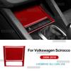 Real Soft Carbon Fiber Sticker for Volkswagen Scirocco 2008 2009 2010 2011 2012 2013 2014 2015 2016 2017 2018 Car Console Panel