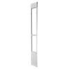 Dog Door for Sliding Glass Door, 2311-2439 mm Adjustable Height, Aluminum Alloy Frame with Metal Rotating Hinges, Lock Design, 260.4 x 412.8 mm Flap,