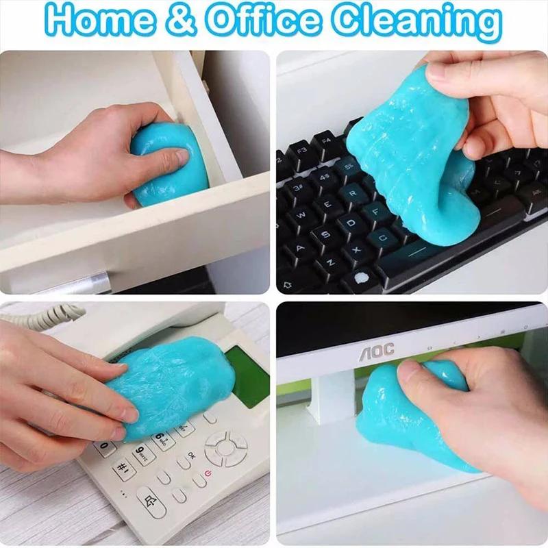 1/2Pcs Multiuse Car Interior Cleaning Gel High Efficiency Dust Remove Clean Magic Mud  Reusable House Keyboard Desk Clean Tool