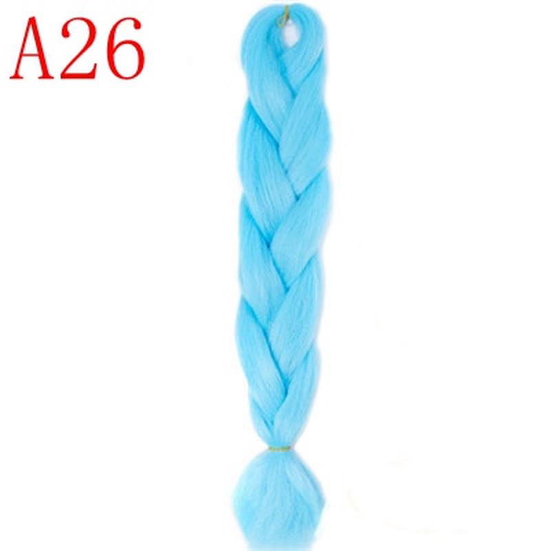 Синтетические плетеные волосы Ombre, 88 цветов, доступные наращивания волос крючком, прически с большой косой