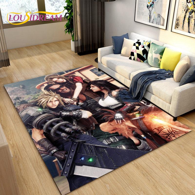 Final Fantasy 3D печатный игровой коврик для геймера, коврик для гостиной, спальни, дивана, коврик для двери, детский нескользящий напольный коврик