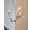 Self-adhesive child door lock - adjustable chain, no drilling required