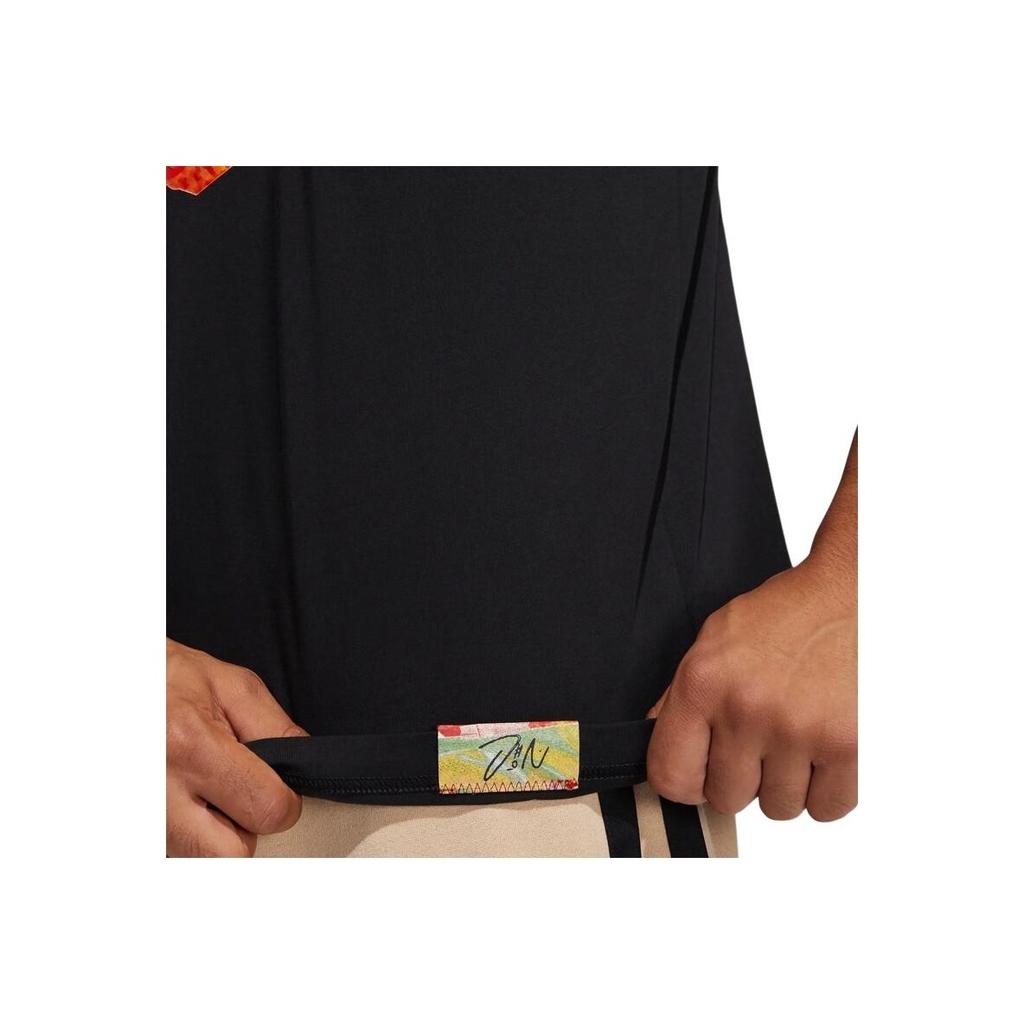 Adidas Футболка с коротким рукавом и принтом персонажа баскетбола Dame Abstract T Lillard, мужские топы, черная GH6718