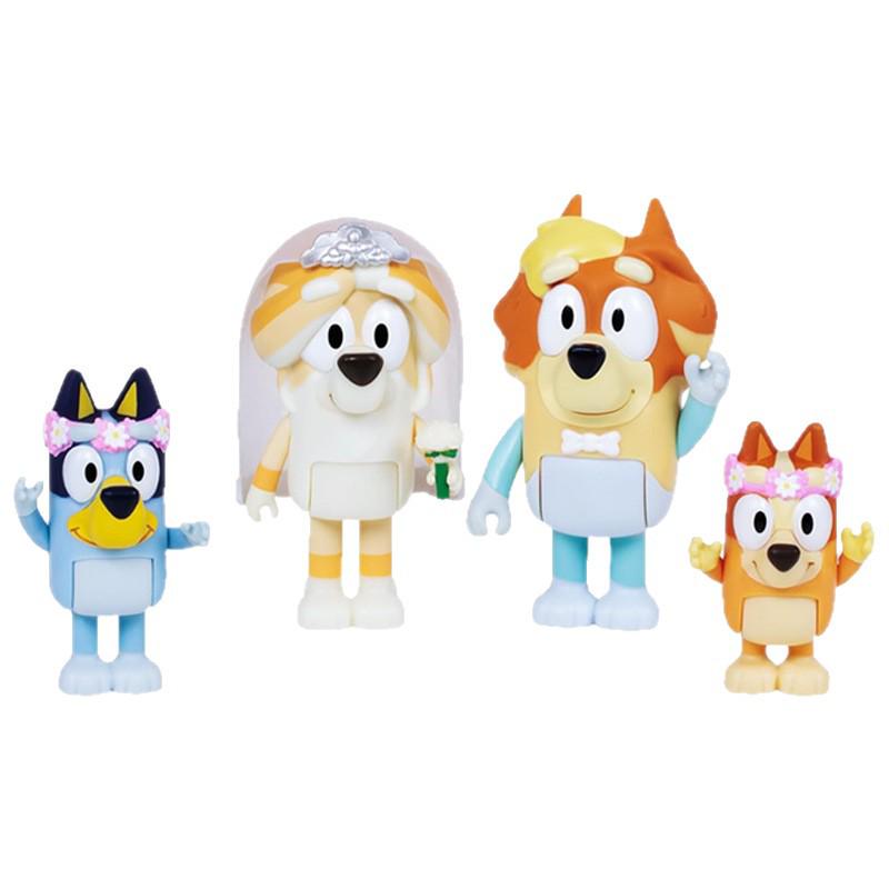 Bluey Family & Friends Toy Set: School, Wedding, Dress-up Figures