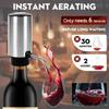 Electric Wine Aerator Pourer Automatic Wine Dispenser Pump with Retractable Tube for One-Touch Instant Oxidation Smart Wine Aerator Decanter for