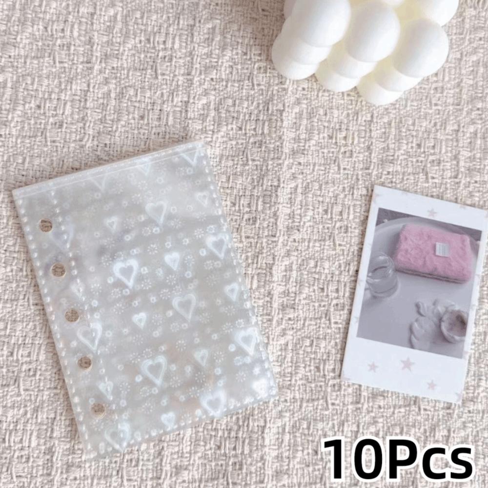 Многочисленные карманы Прозрачные листы Папка для DIY Альбом для фотографий Сменные страницы 4 отверстия 4 кольца Карта Марка Штамп Штамп для вырезания Хранение ювелирных изделий